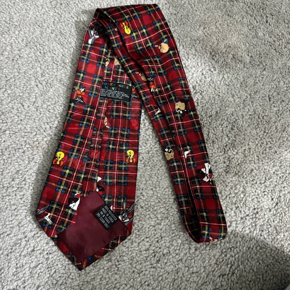 Looney Tunes Mania Characters‎ Novelty Mens Tie Vintage 1994